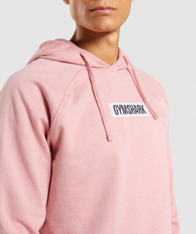 Gymshark Central Men's Hoodies Pink | UAE-29INES