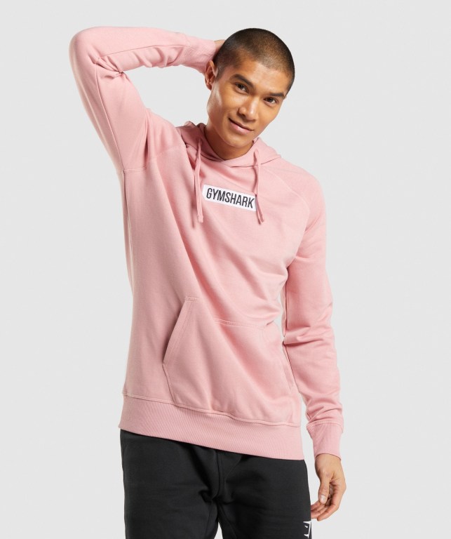 Gymshark Central Men\'s Hoodies Pink | UAE-29INES