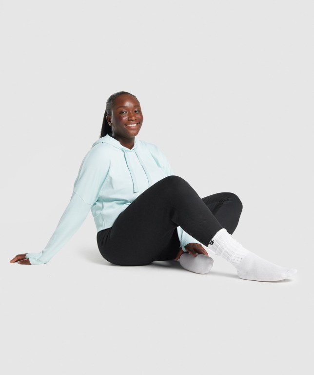 Gymshark Comfy Rest Day Women's Socks White | UAE-73PBOG