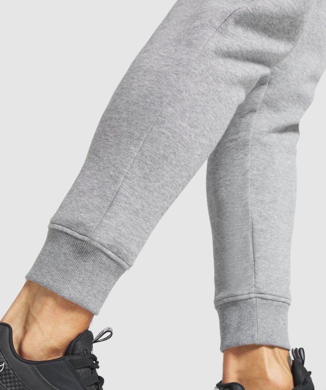 Gymshark Crest Men's Joggers Grey | UAE-51UOBS