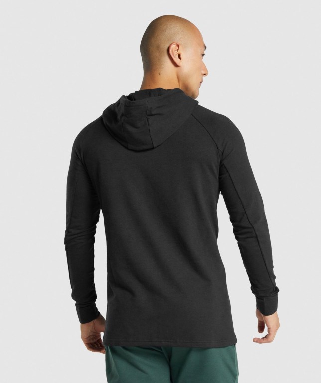 Gymshark Critical 2.0 Men's Hoodies Black | UAE-50YEHA