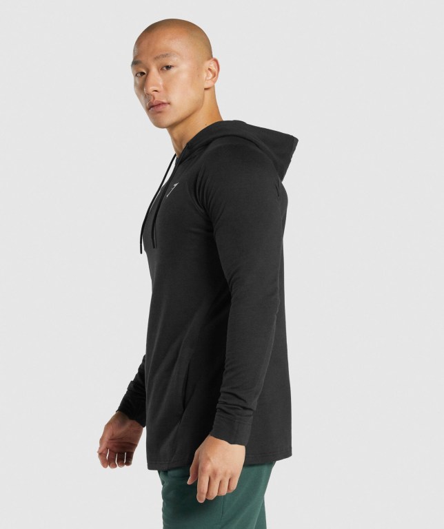 Gymshark Critical 2.0 Men's Hoodies Black | UAE-50YEHA