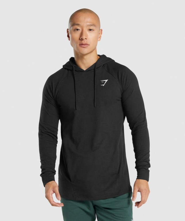 Gymshark Critical 2.0 Men\'s Hoodies Black | UAE-50YEHA