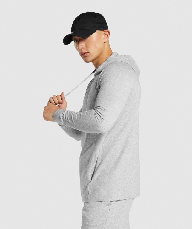 Gymshark Critical 2.0 Men's Hoodies Light Grey | UAE-93CSOU