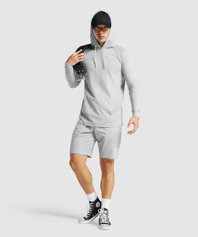 Gymshark Critical 2.0 Men's Hoodies Light Grey | UAE-93CSOU