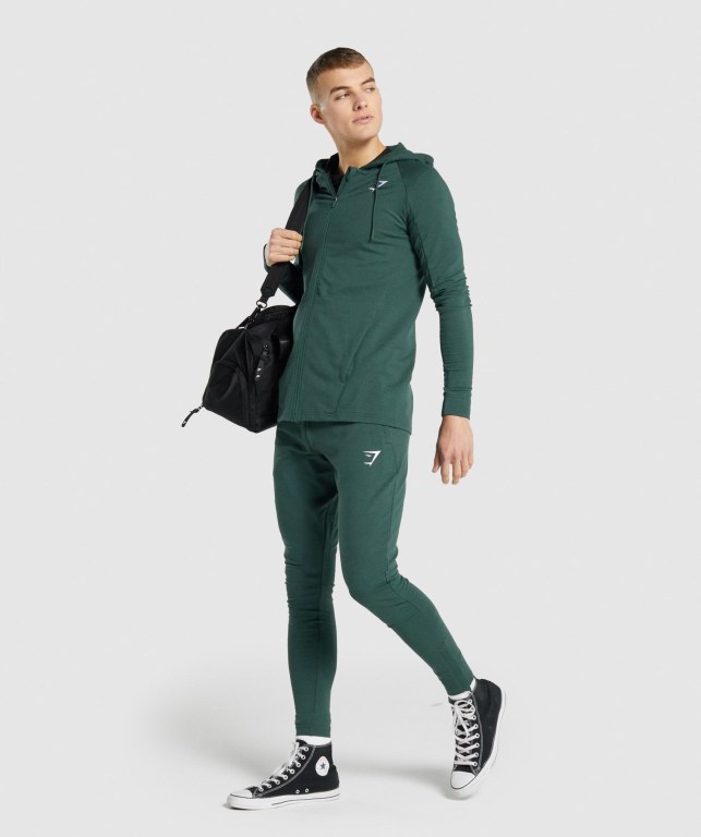 Gymshark Critical 2.0 Men's Joggers Dark Green | UAE-59VAUE