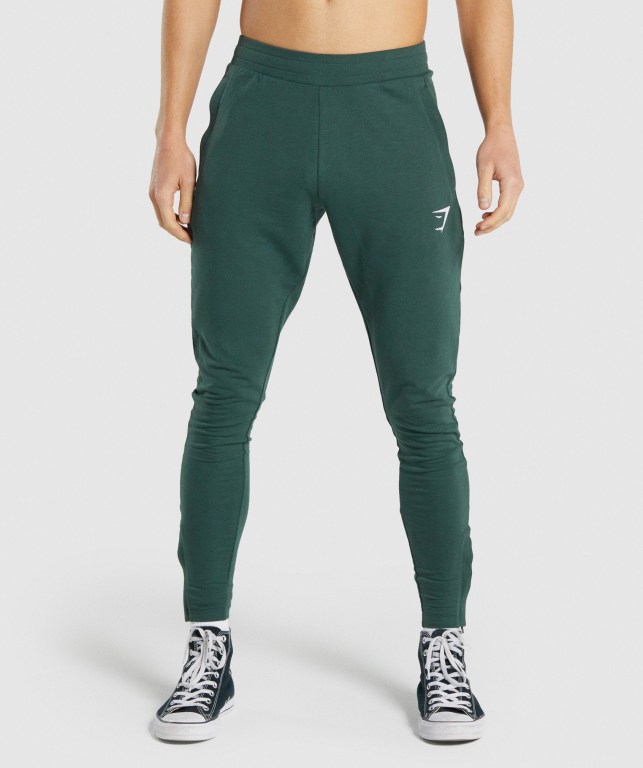 Gymshark Critical 2.0 Men\'s Joggers Dark Green | UAE-59VAUE