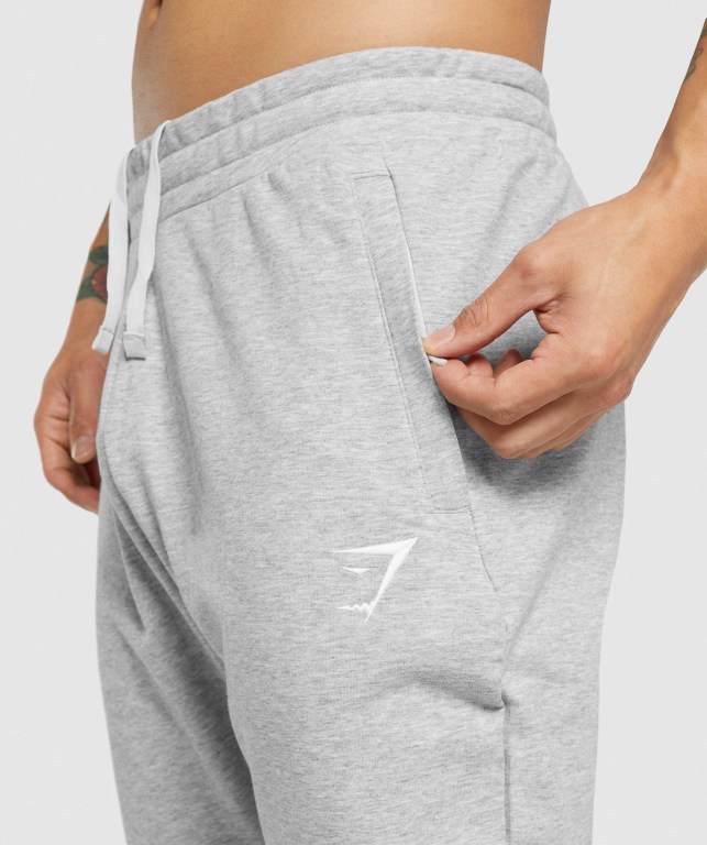 Gymshark Critical 2.0 Men's Joggers Light Grey | UAE-07ORBS