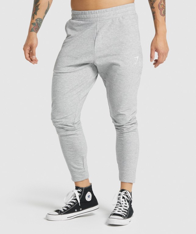 Gymshark Critical 2.0 Men\'s Joggers Light Grey | UAE-07ORBS