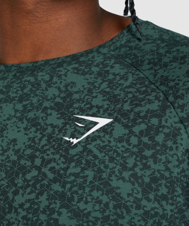 Gymshark Critical 2.0 Men's T Shirts Dark Green | UAE-90PHWA