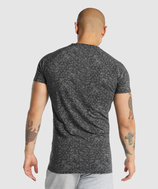 Gymshark Critical 2.0 Men's T Shirts Grey | UAE-58MFAU