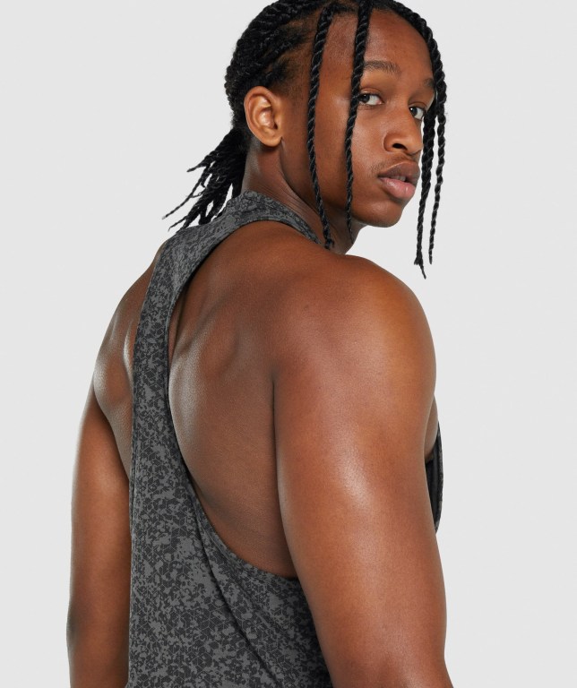 Gymshark Critical 2.0 Men's Tank Tops Grey | UAE-56XEPU