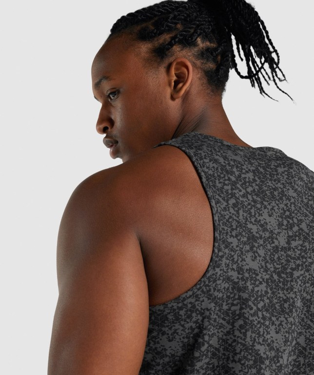 Gymshark Critical 2.0 Men's Tank Tops Grey | UAE-86XNCQ