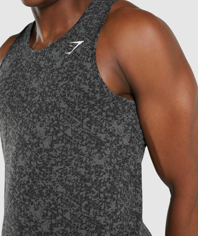 Gymshark Critical 2.0 Men's Tank Tops Grey | UAE-86XNCQ