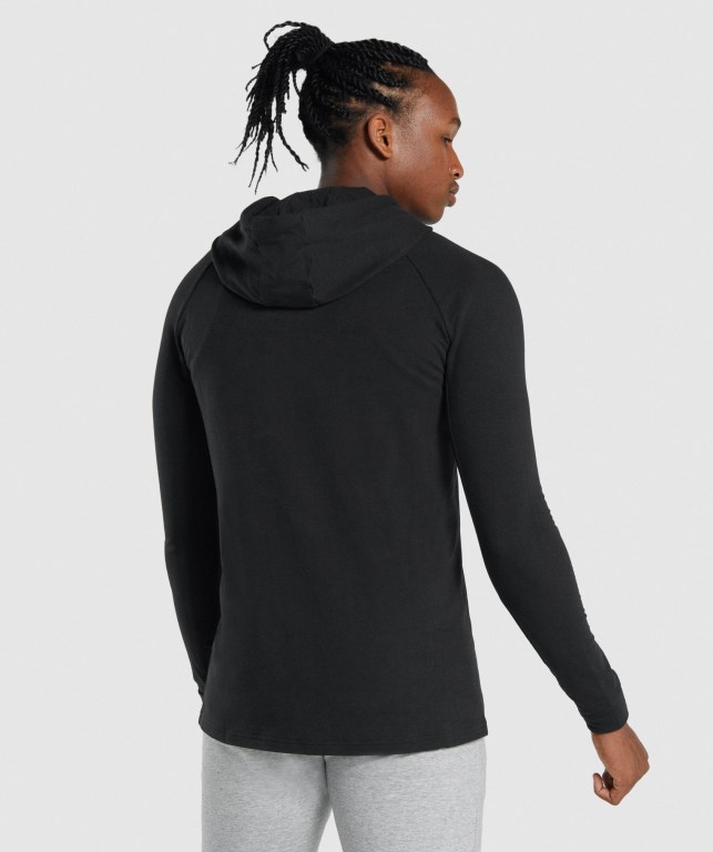 Gymshark Critical 2.0 Zip Up Men's Hoodies Black | UAE-15MEUL