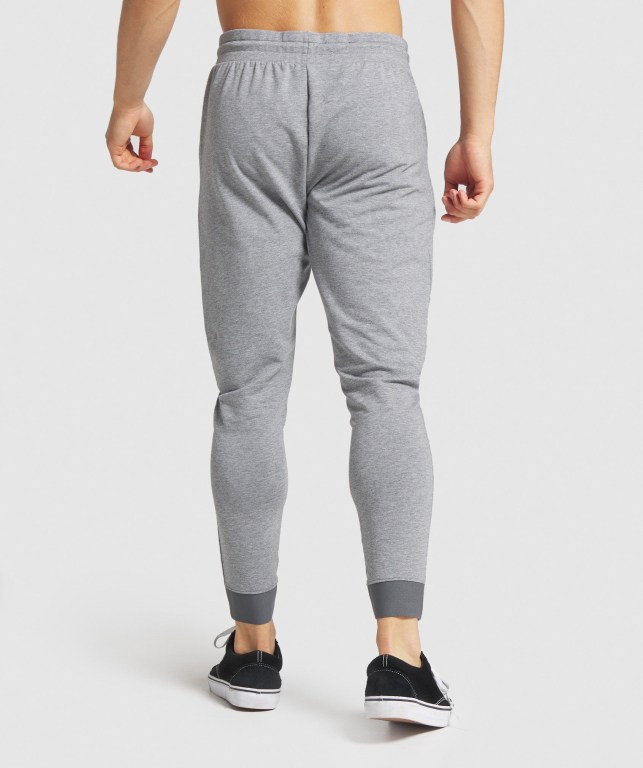 Gymshark Critical Zip Men's Joggers Grey | UAE-94BOGW