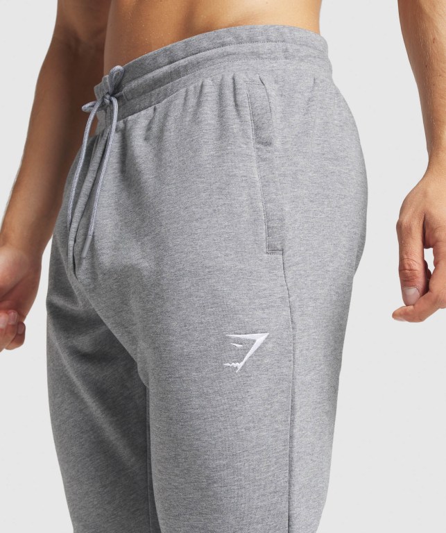 Gymshark Critical Zip Men's Joggers Grey | UAE-94BOGW