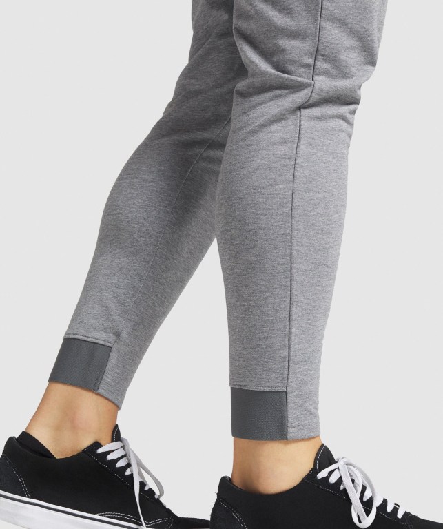 Gymshark Critical Zip Men's Joggers Grey | UAE-94BOGW