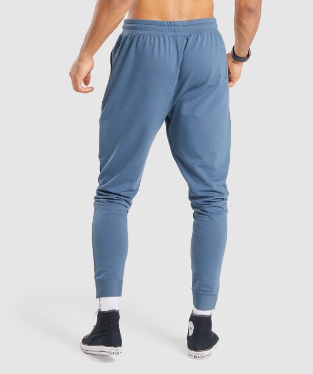 Gymshark Critical Zip Men's Joggers Turquoise | UAE-73KDGU