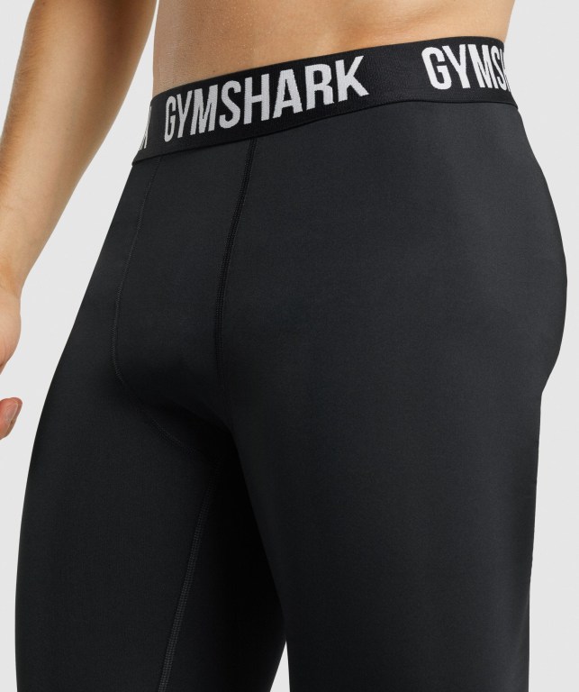 Gymshark Element Baselayer Men's Joggers Black | UAE-57KXZQ