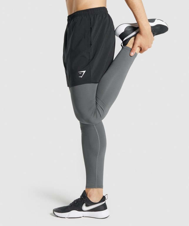 Gymshark Element Baselayer Men's Joggers Grey | UAE-90EUCR