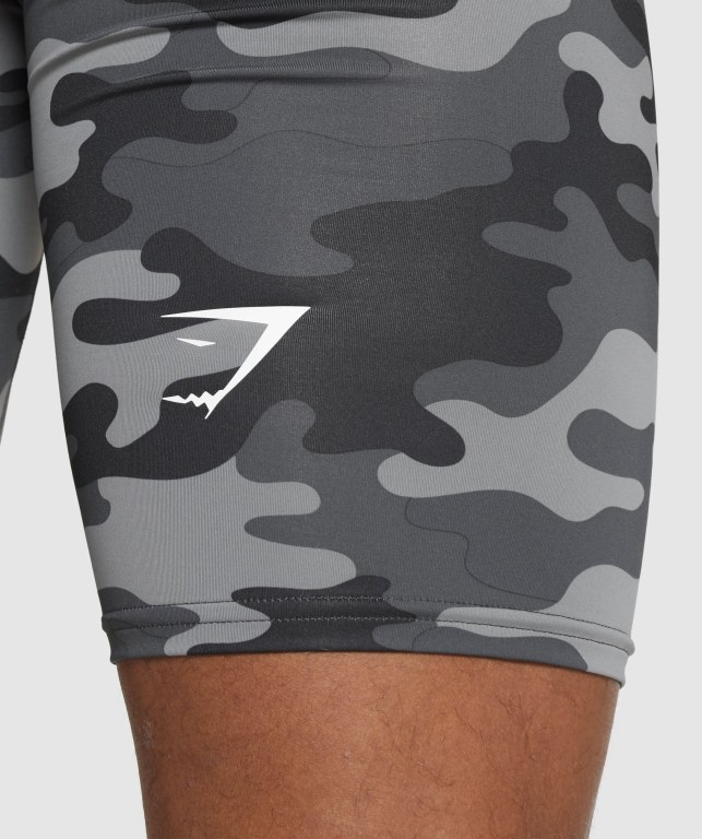 Gymshark Element Baselayer Men's Shorts Grey | UAE-69KUVL