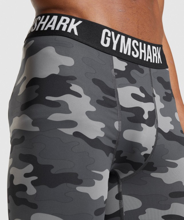 Gymshark Element Baselayer Men's Shorts Grey | UAE-69KUVL