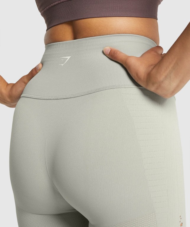 Gymshark Energy Seamless High Waisted Women's Leggings Light Grey | UAE-63HZFI