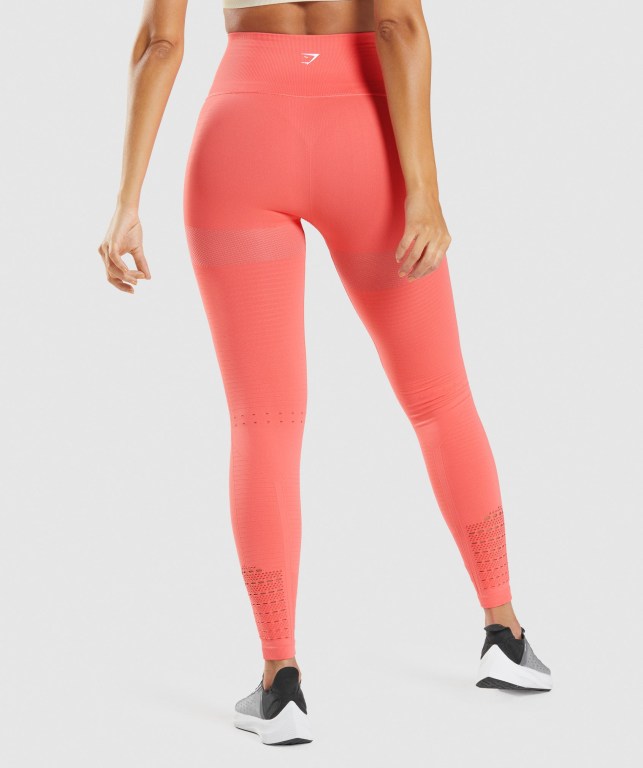 Gymshark Energy Seamless High Waisted Women's Leggings Pink | UAE-72LROC