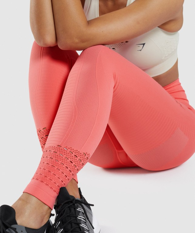 Gymshark Energy Seamless High Waisted Women's Leggings Pink | UAE-72LROC