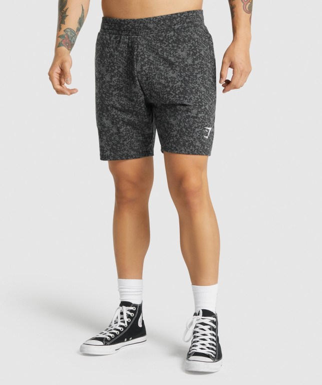 Gymshark Essential 7” Men\'s Shorts Grey | UAE-68WSRX