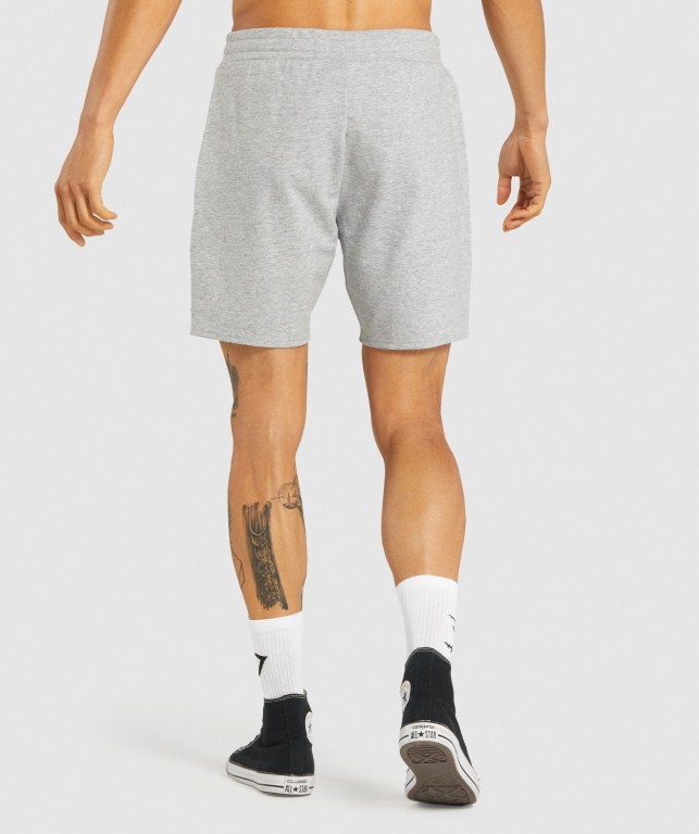 Gymshark Essential 7” Men's Shorts Light Grey | UAE-36VKSM