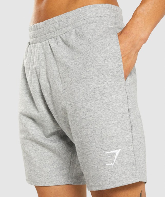 Gymshark Essential 7” Men's Shorts Light Grey | UAE-36VKSM