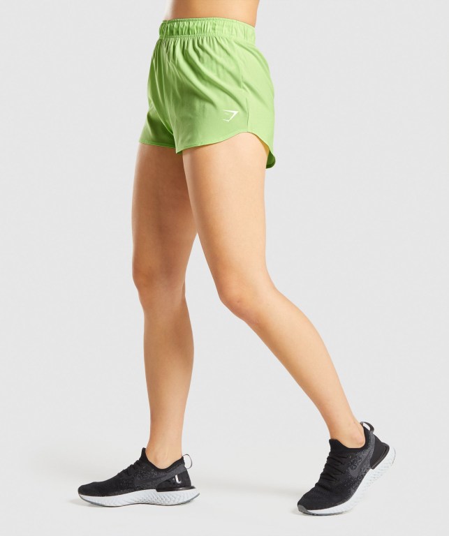 Gymshark Essential Loose Training Women's Shorts Green | UAE-87CFPM