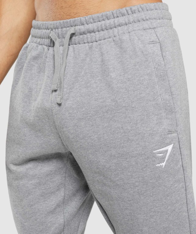 Gymshark Essential Oversized Men's Joggers Grey | UAE-65ZDLB