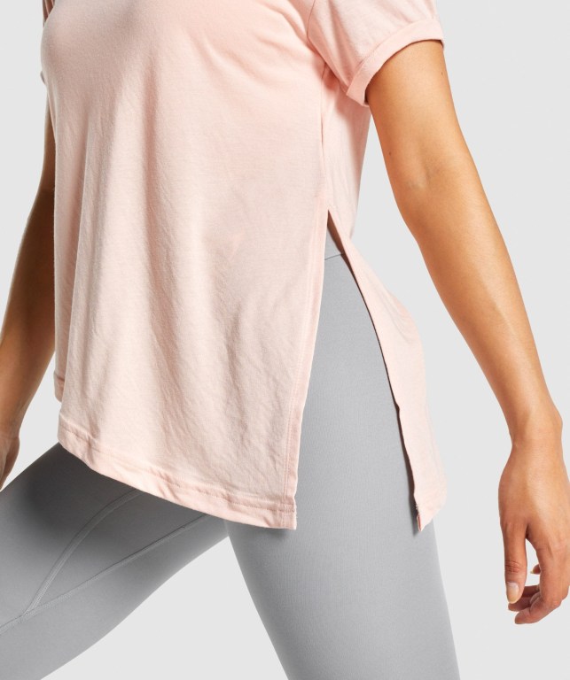 Gymshark Essential Women's T Shirts Light Pink | UAE-10CWBD