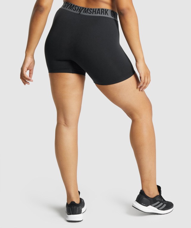 Gymshark Fit Seamless Women's Shorts Black | UAE-54PKDT