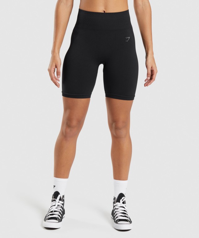 Gymshark Flex Cycling Women\'s Shorts Black | UAE-14RXZF