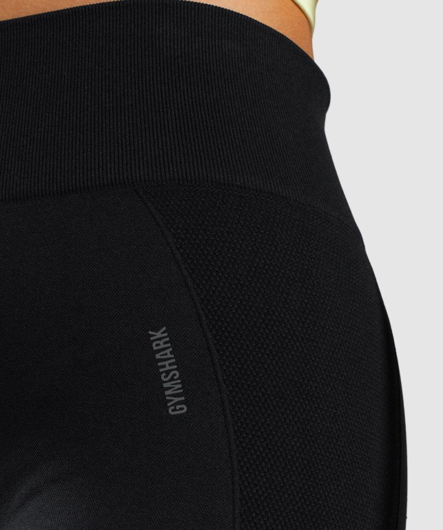 Gymshark Flex Cycling Women's Shorts Black / Grey | UAE-23LSHD