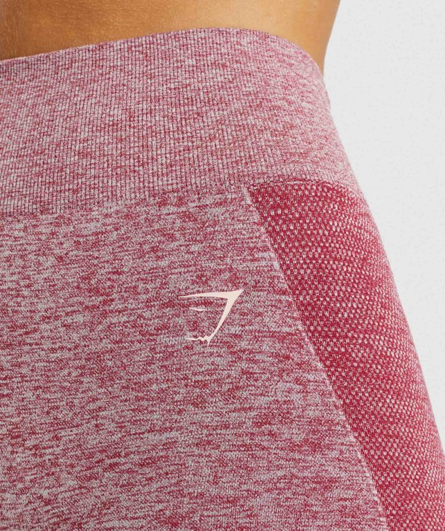 Gymshark Flex Cycling Women's Shorts Burgundy | UAE-62NEHA