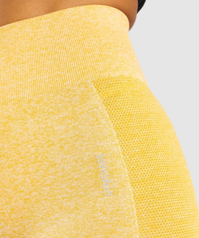 Gymshark Flex High Waisted Women's Leggings Yellow | UAE-30PMUI