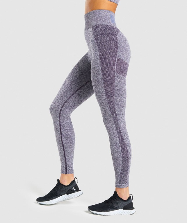 Gymshark Flex High Waisted Women's Leggings Purple | UAE-48QKNM