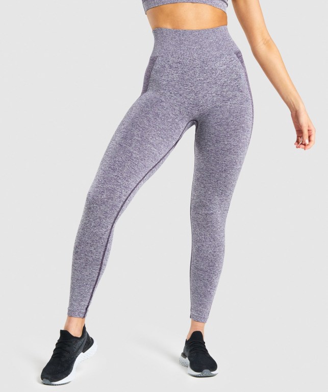 Gymshark Flex High Waisted Women\'s Leggings Purple | UAE-48QKNM