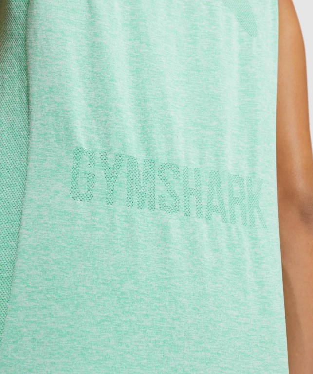 Gymshark Flex Loose Top Women's Tank Tops Green | UAE-19FGIL