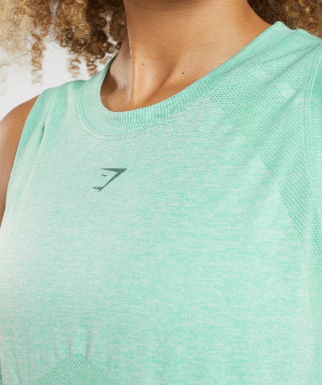 Gymshark Flex Loose Top Women's Tank Tops Green | UAE-19FGIL