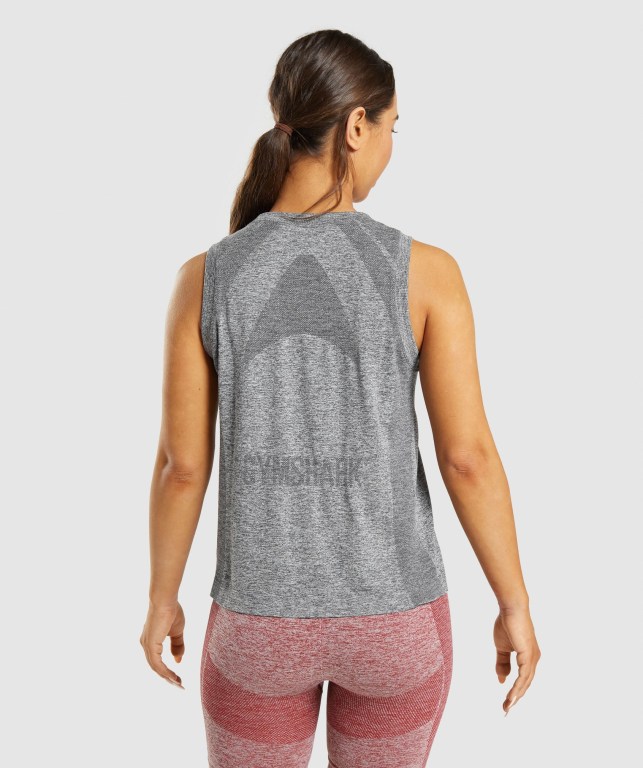 Gymshark Flex Loose Top Women's Tank Tops Grey | UAE-87NCQH