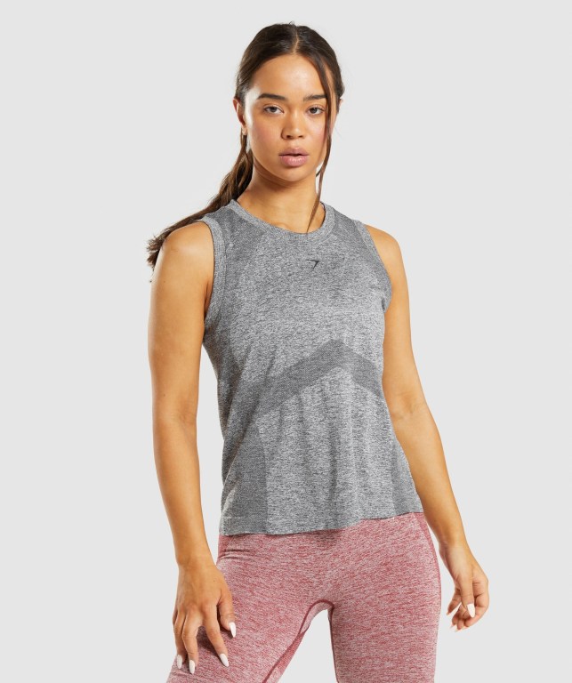 Gymshark Flex Loose Top Women\'s Tank Tops Grey | UAE-87NCQH