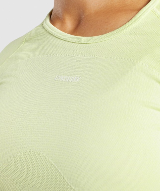 Gymshark Flex Sports Crop Top Women's Sweatshirts Light Green | UAE-26EOMV