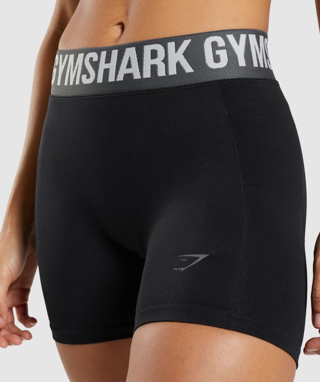 Gymshark Flex Women's Shorts Black | UAE-20EPGW