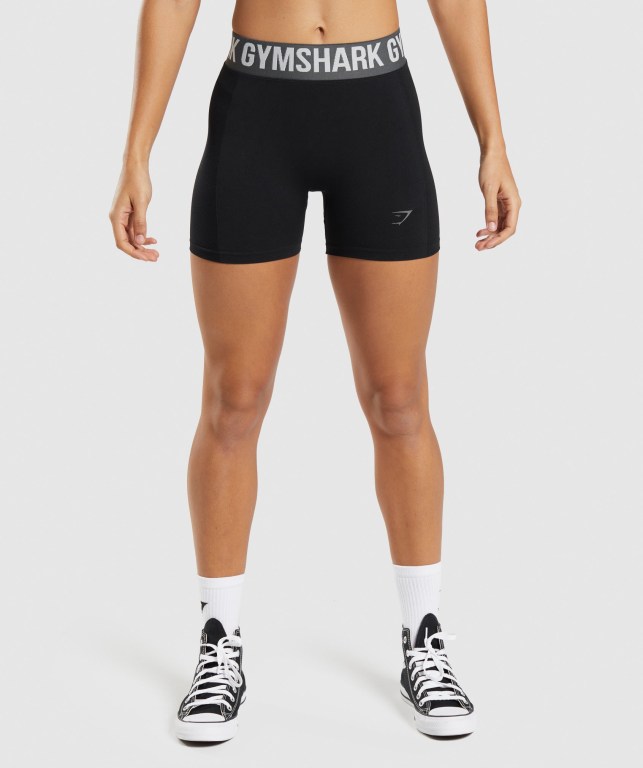 Gymshark Flex Women\'s Shorts Black | UAE-20EPGW